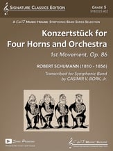 Konzertstuck for Four Horns and Orchestra Concert Band sheet music cover